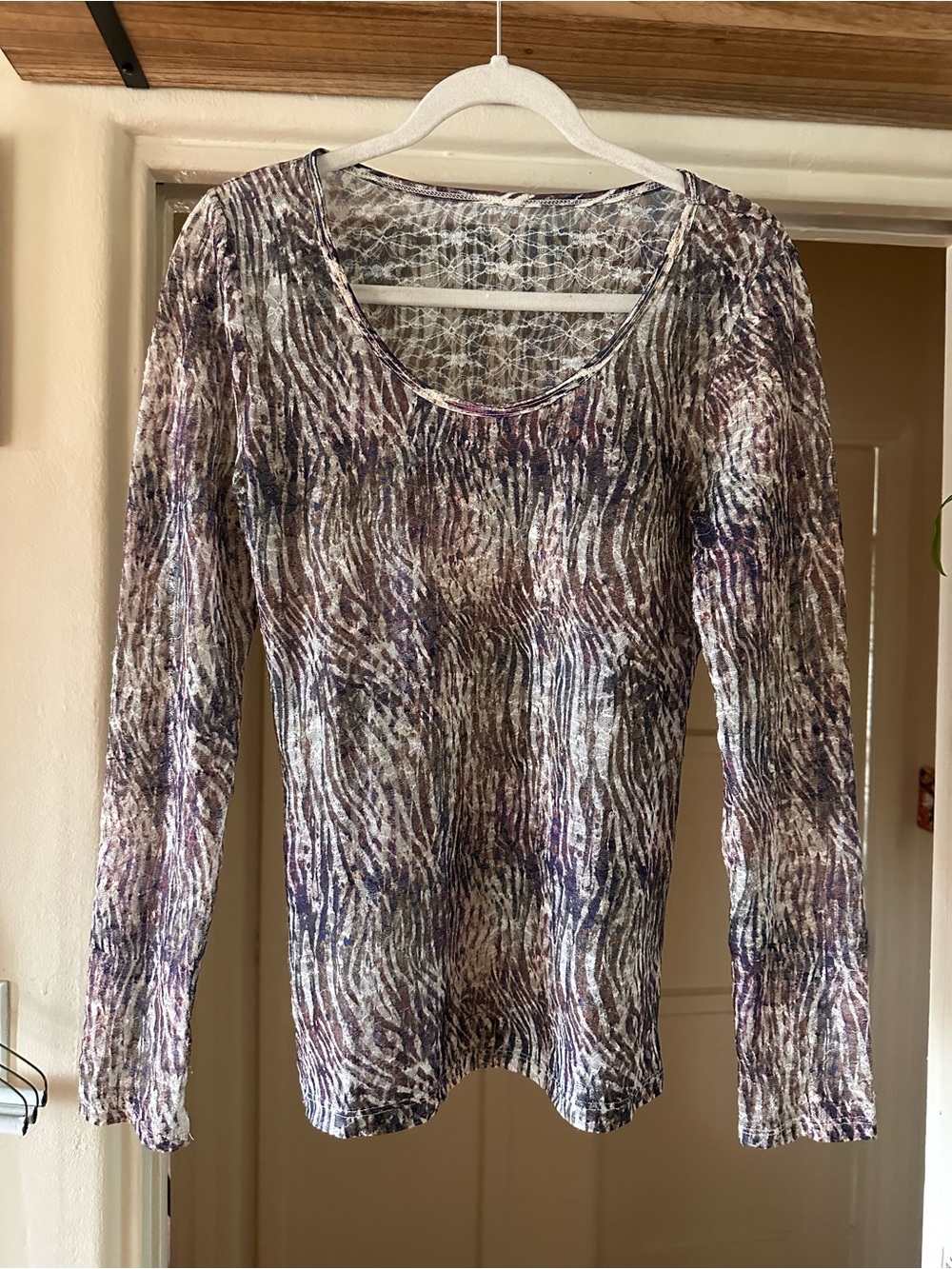 Vintage Sheer Funky Textured Top